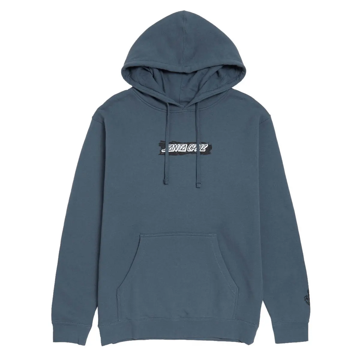 Santa Cruz Cut Strip Front Hoodie - Storm Blue 1