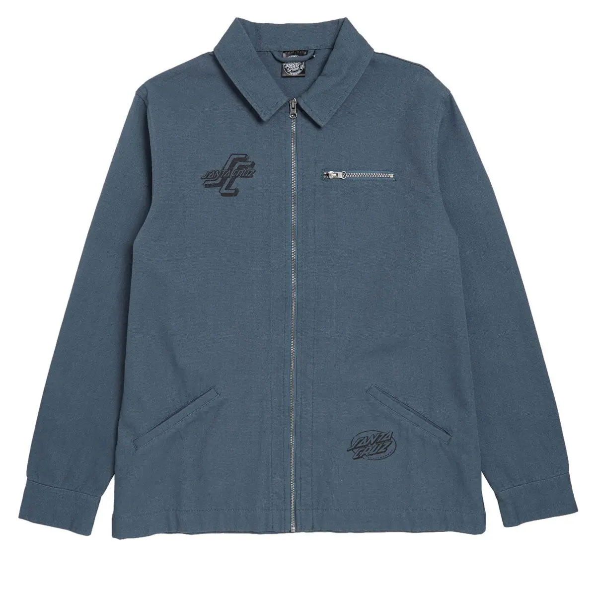 Santa Cruz Woodcut Classic Work Jacket - Washed Navy 1
