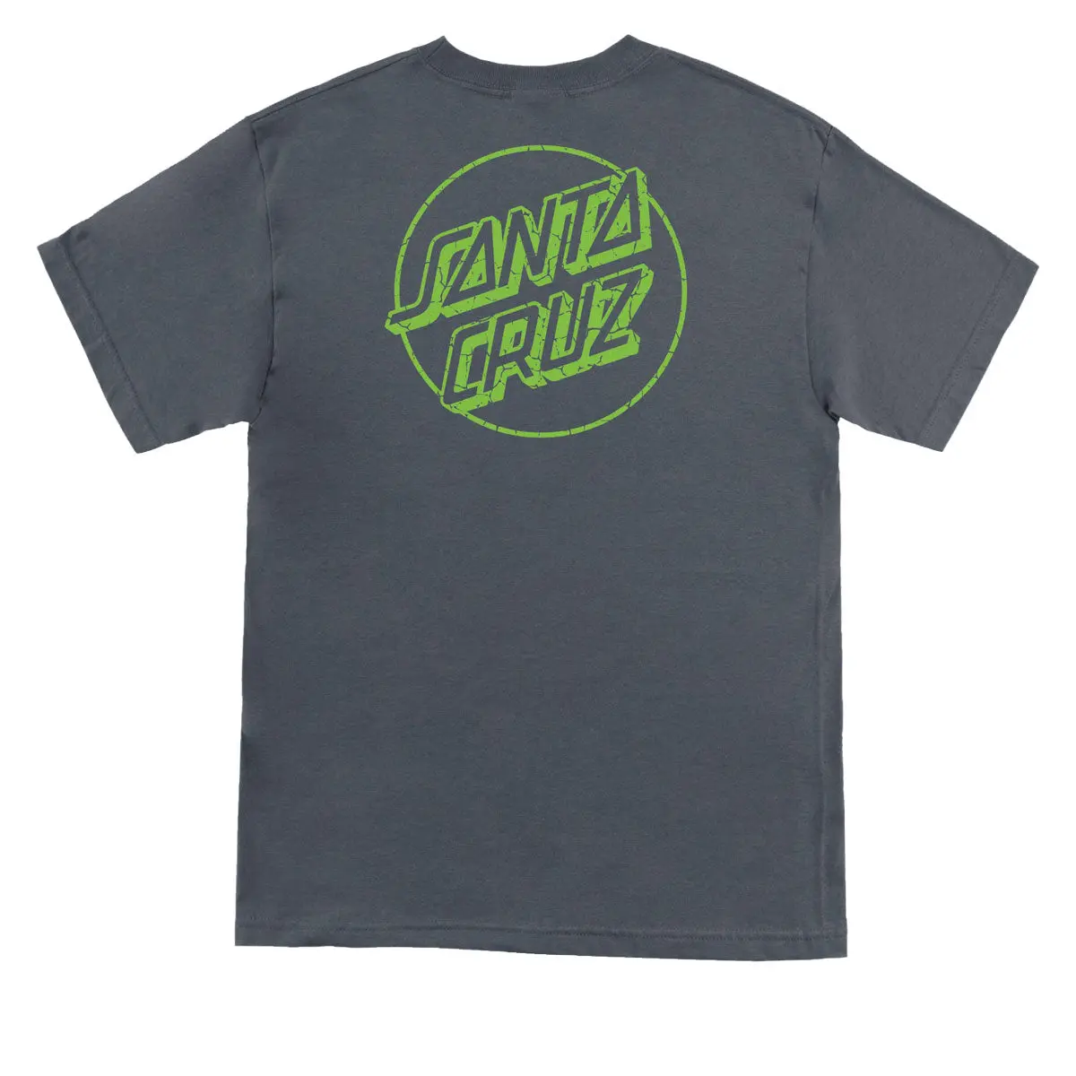 Santa Cruz Opus Dot T-Shirt - Charcoal Toxic Crackle 1