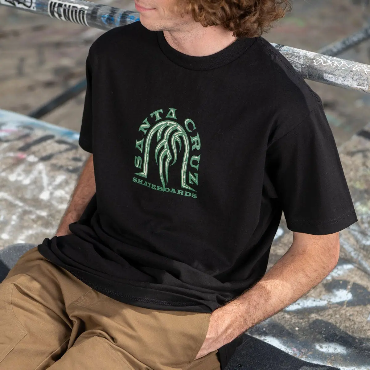 Santa Cruz Dressen Tribal Arch T-Shirt - Black 2