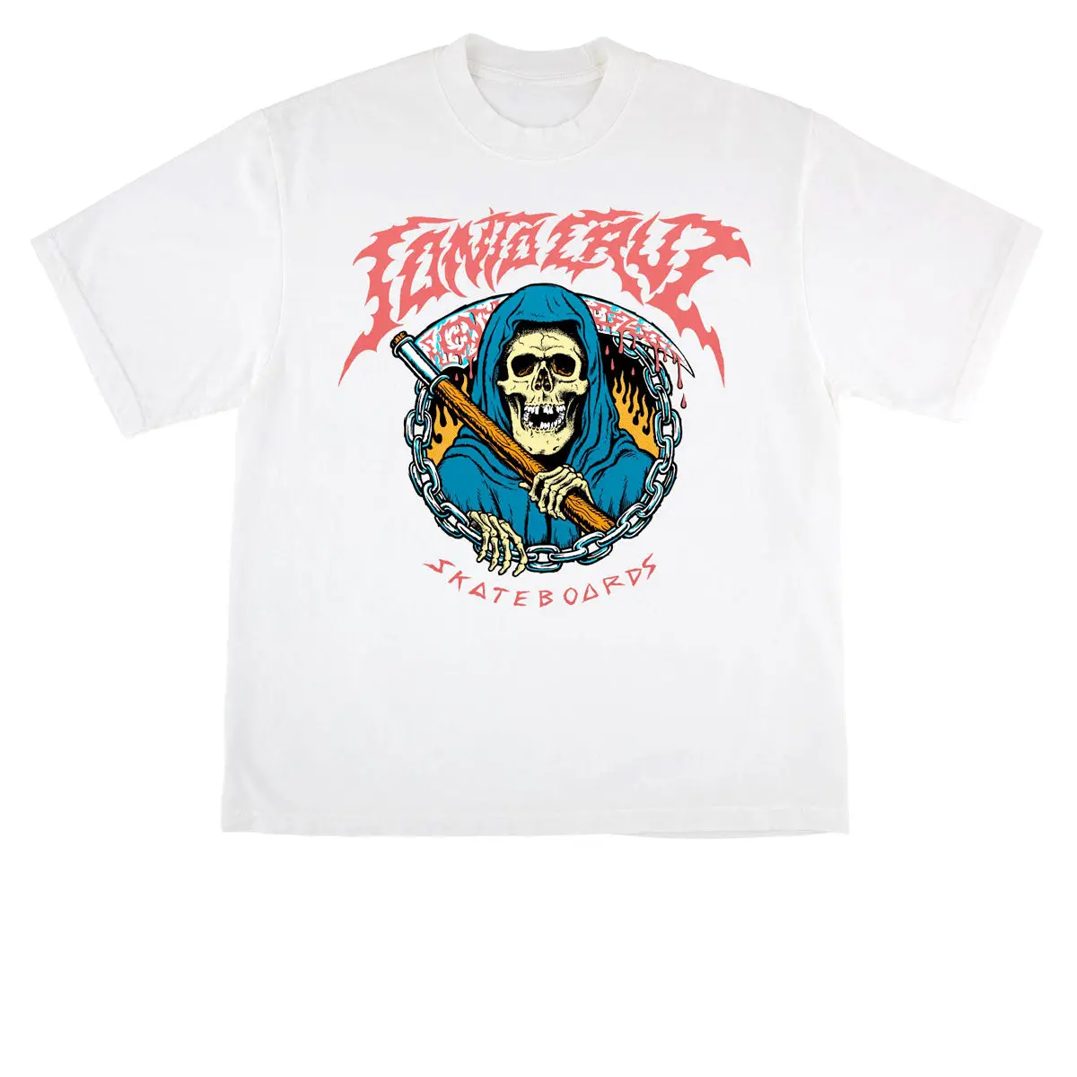 Santa Cruz Out Of Time T-Shirt - White 1