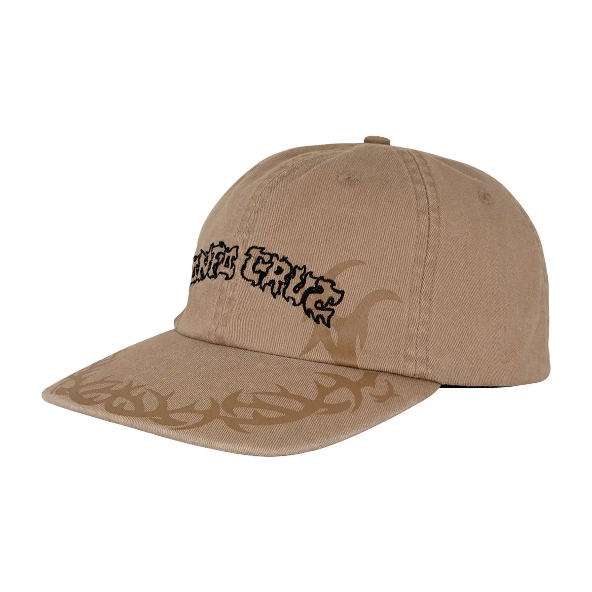 Santa Cruz Razor Arch Strip Snapback Hat - Tan 1