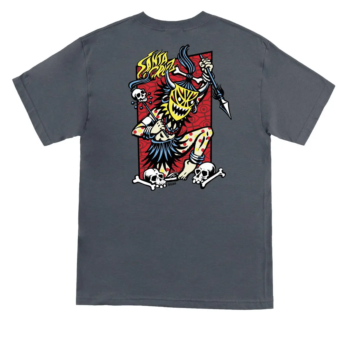 Santa Cruz Salba Voodoo Frame T-Shirt - Charcoal 1