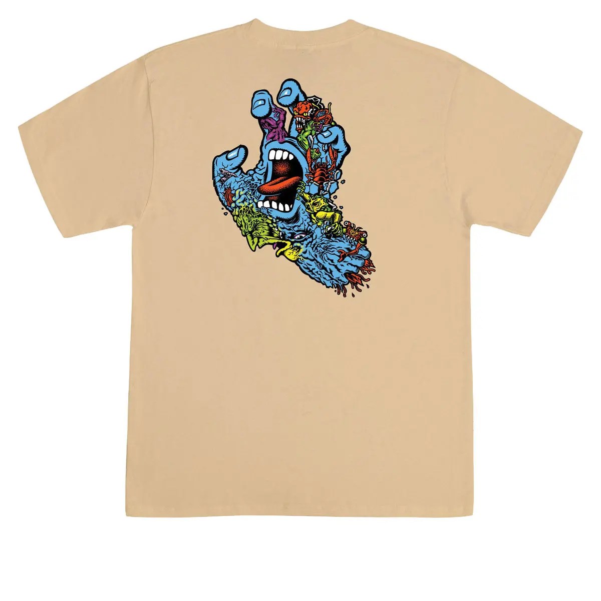 Santa Cruz Roskopp Screaming Five T-Shirt - Vegas Gold 1