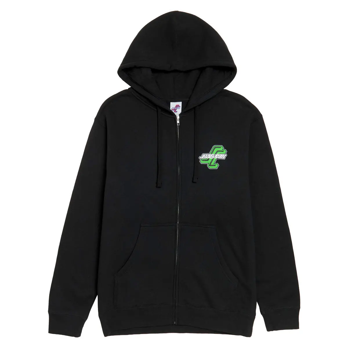 Santa Cruz Outer Ogsc Zip Hoodie - Black 1