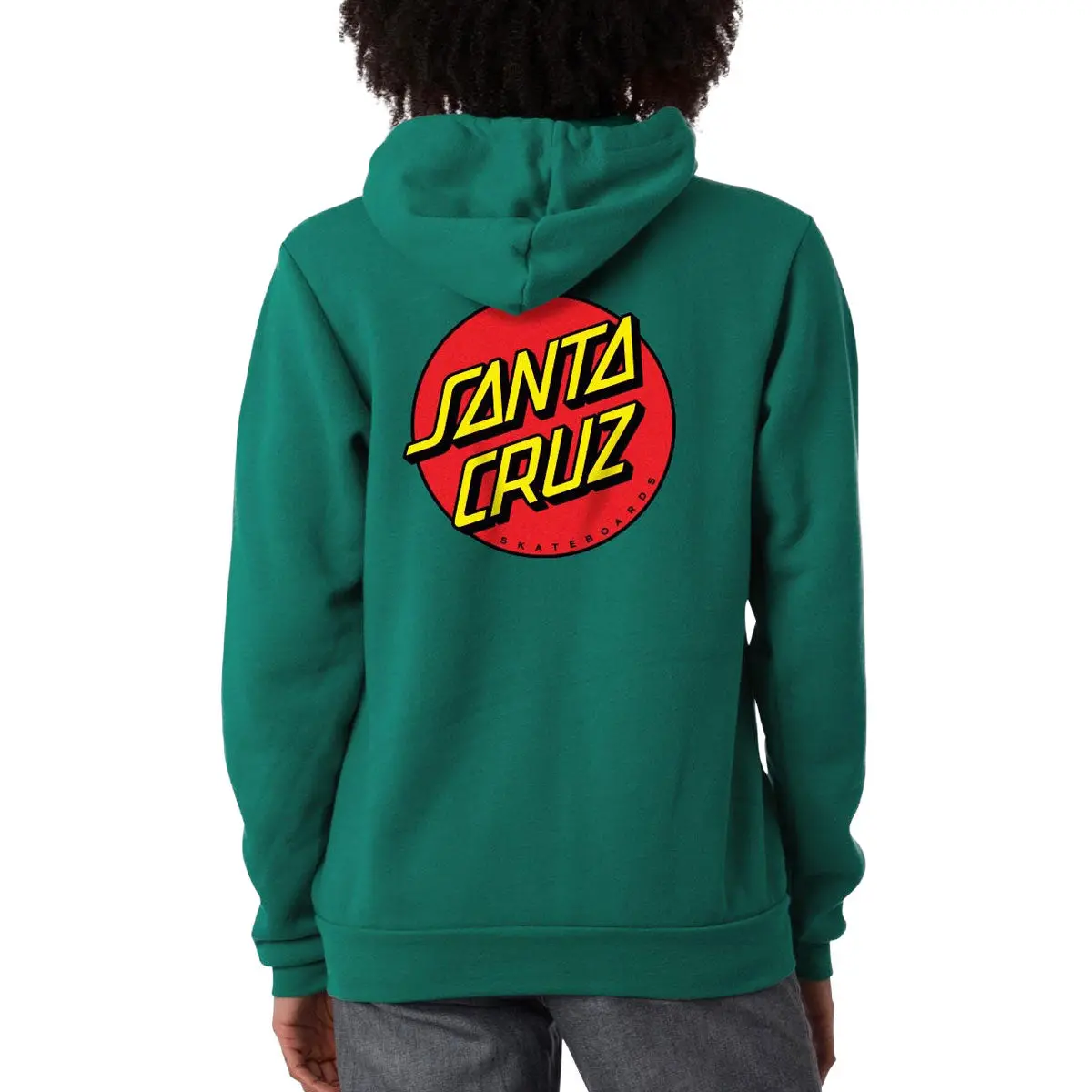 Santa Cruz Womens Classic Dot Zip Hoodie - Alpine Green 2