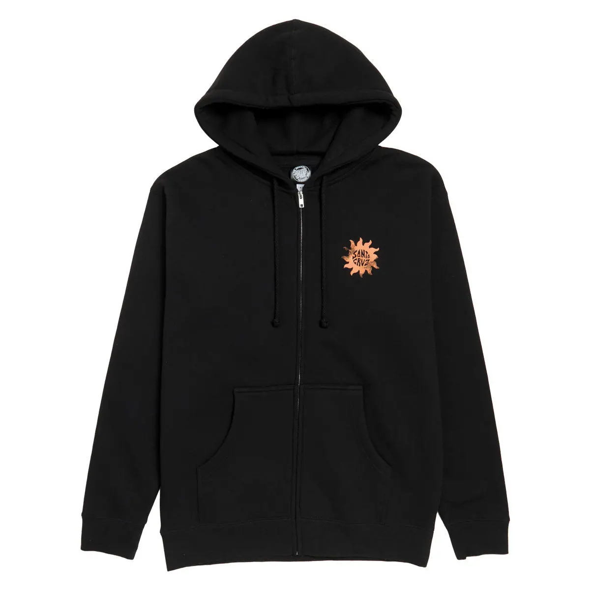 Santa Cruz Womens Sun Daze Zip Hoodie - Black 1