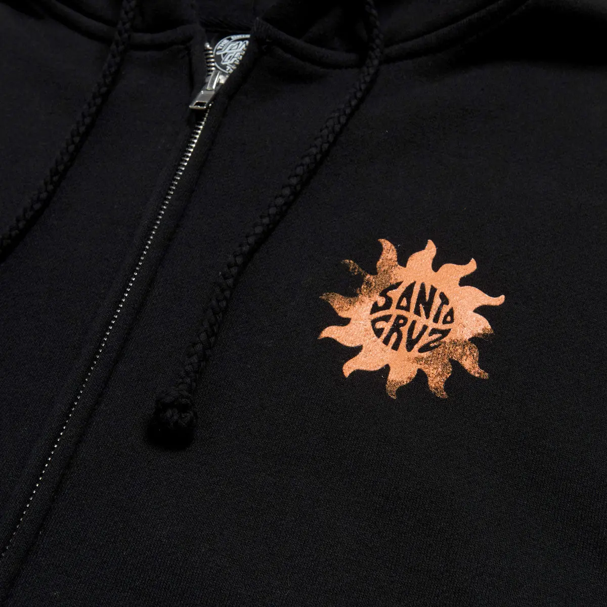 Santa Cruz Womens Sun Daze Zip Hoodie - Black 3