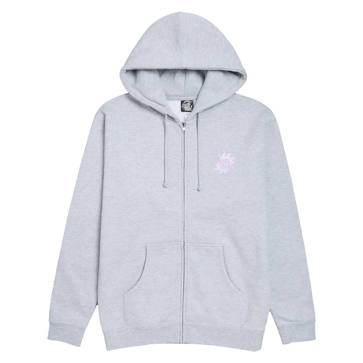 Santa Cruz Womens Sun Daze Zip Hoodie - Grey Heather 1