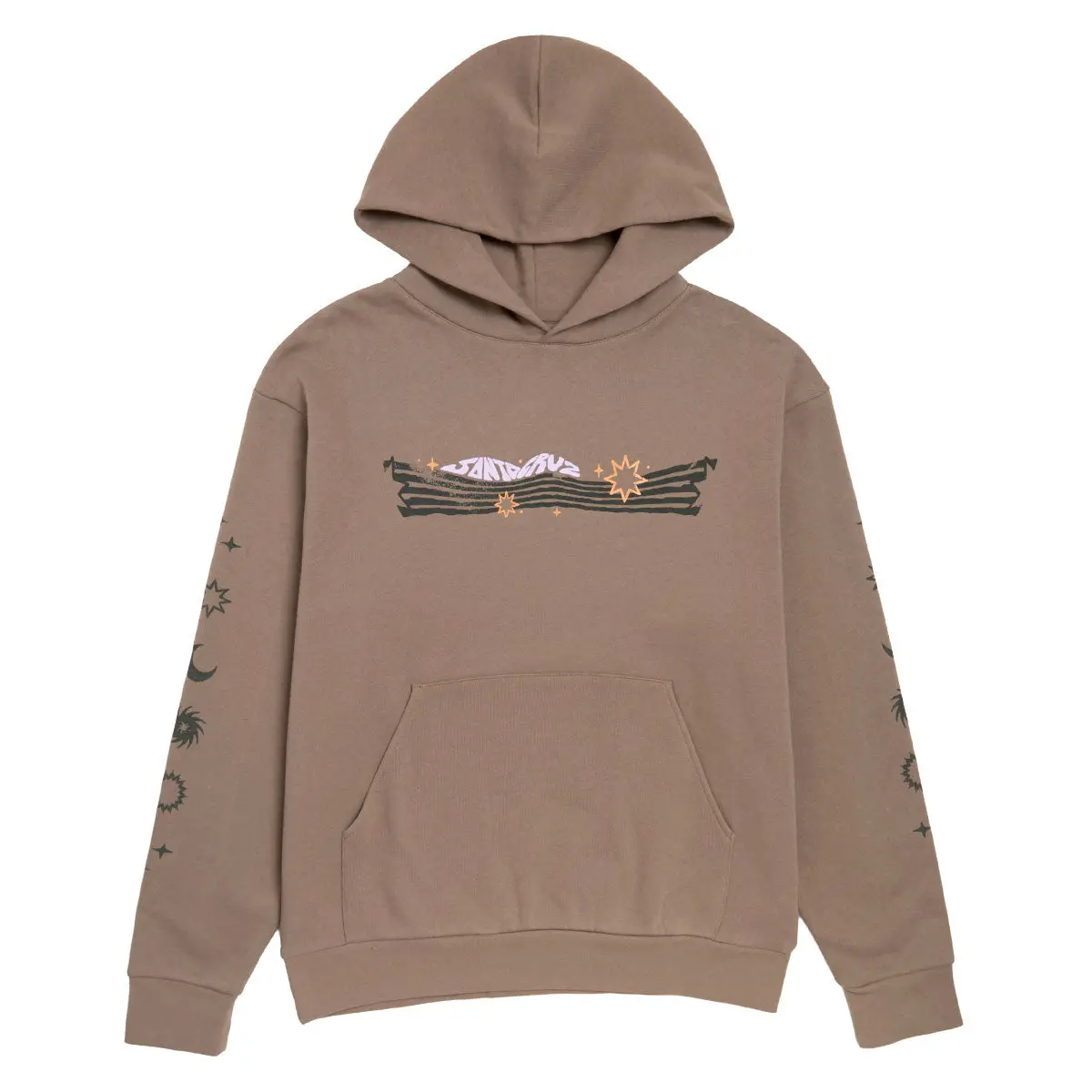 Santa Cruz Womens Space Warp Hoodie - Clay 1