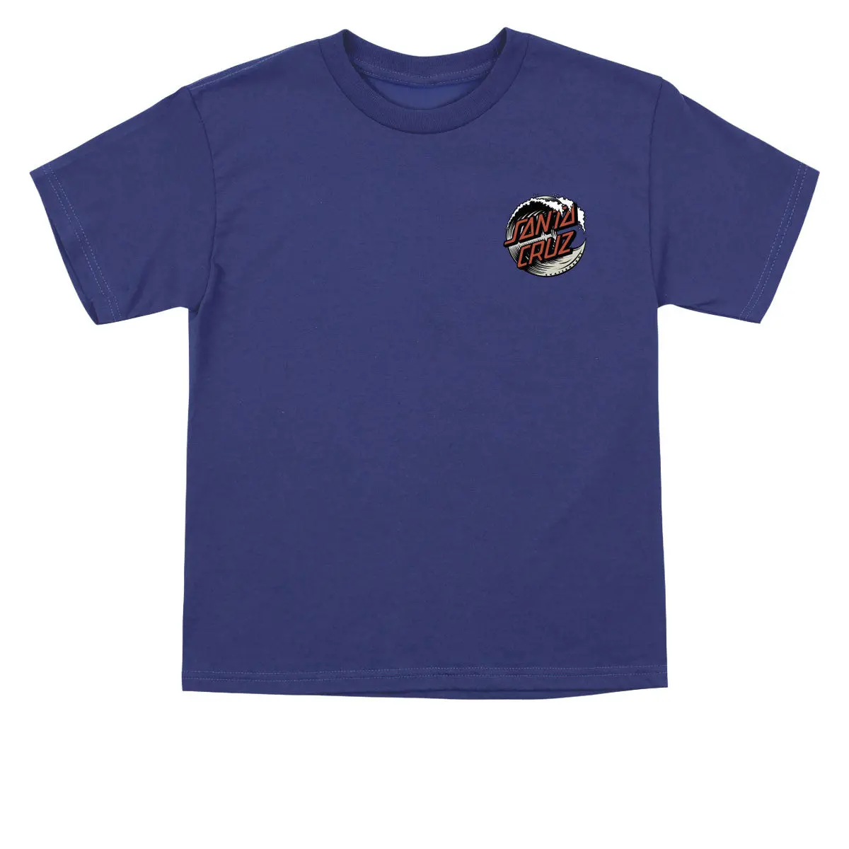 Santa Cruz Youth Wave Dot T-Shirt - Cobalt/Dust 1