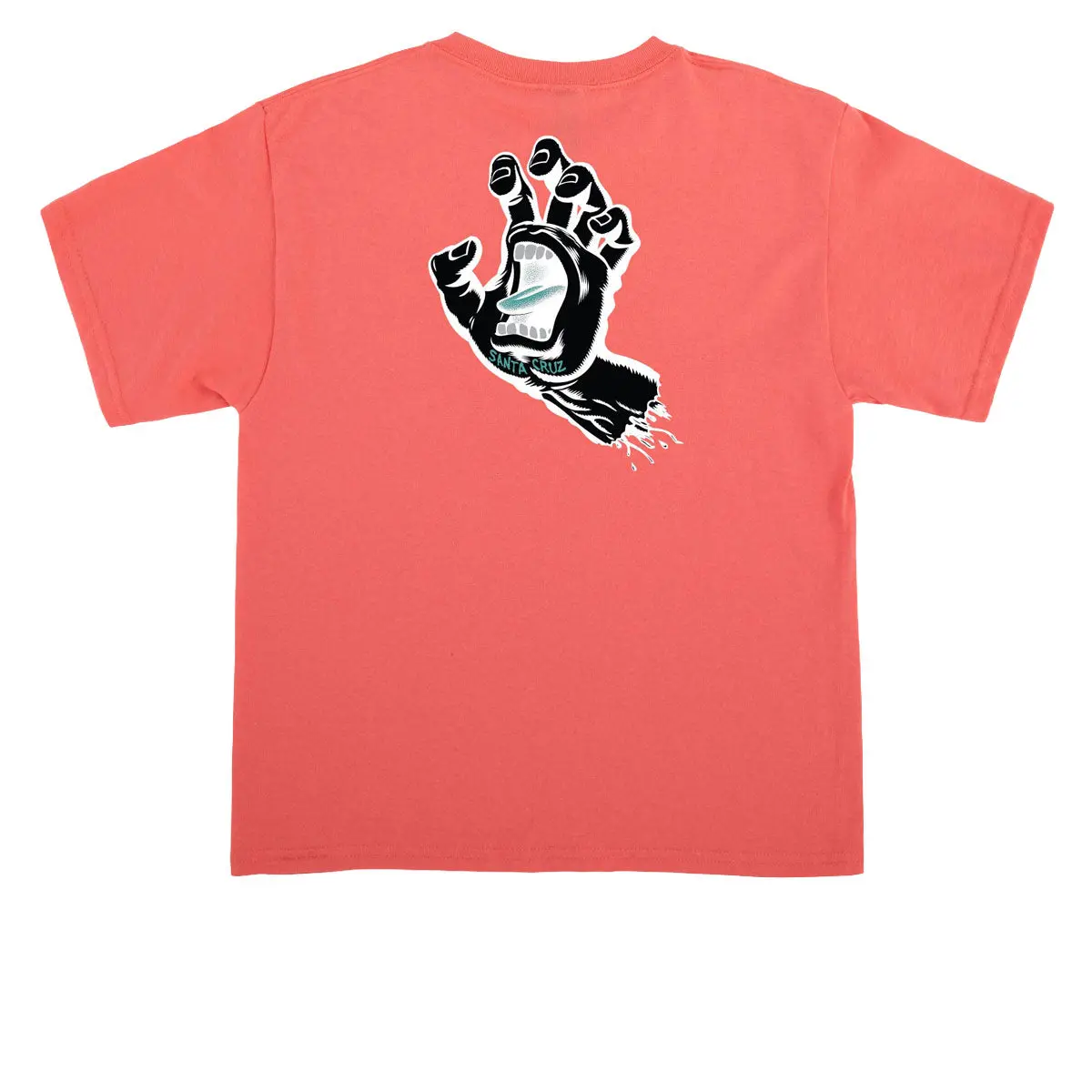 Santa Cruz Youth Screaming Hand T-Shirt - Coral Silk Inverted 1