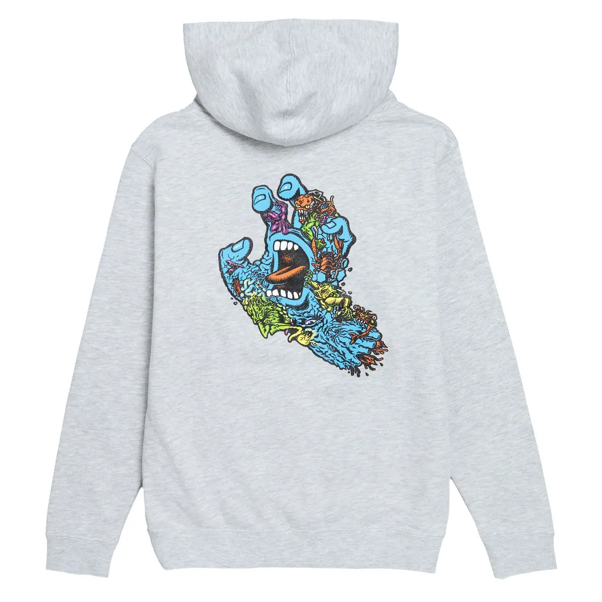 Santa Cruz Youth Roskopp Screaming Five Hoodie - Grey Heather 1