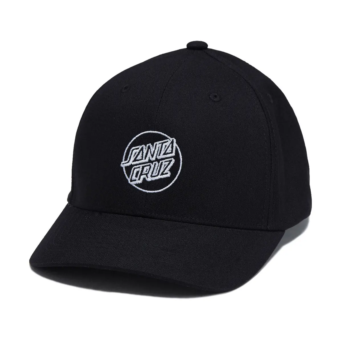 Santa Cruz Opus Dot Snapback Hat - Black/White 1