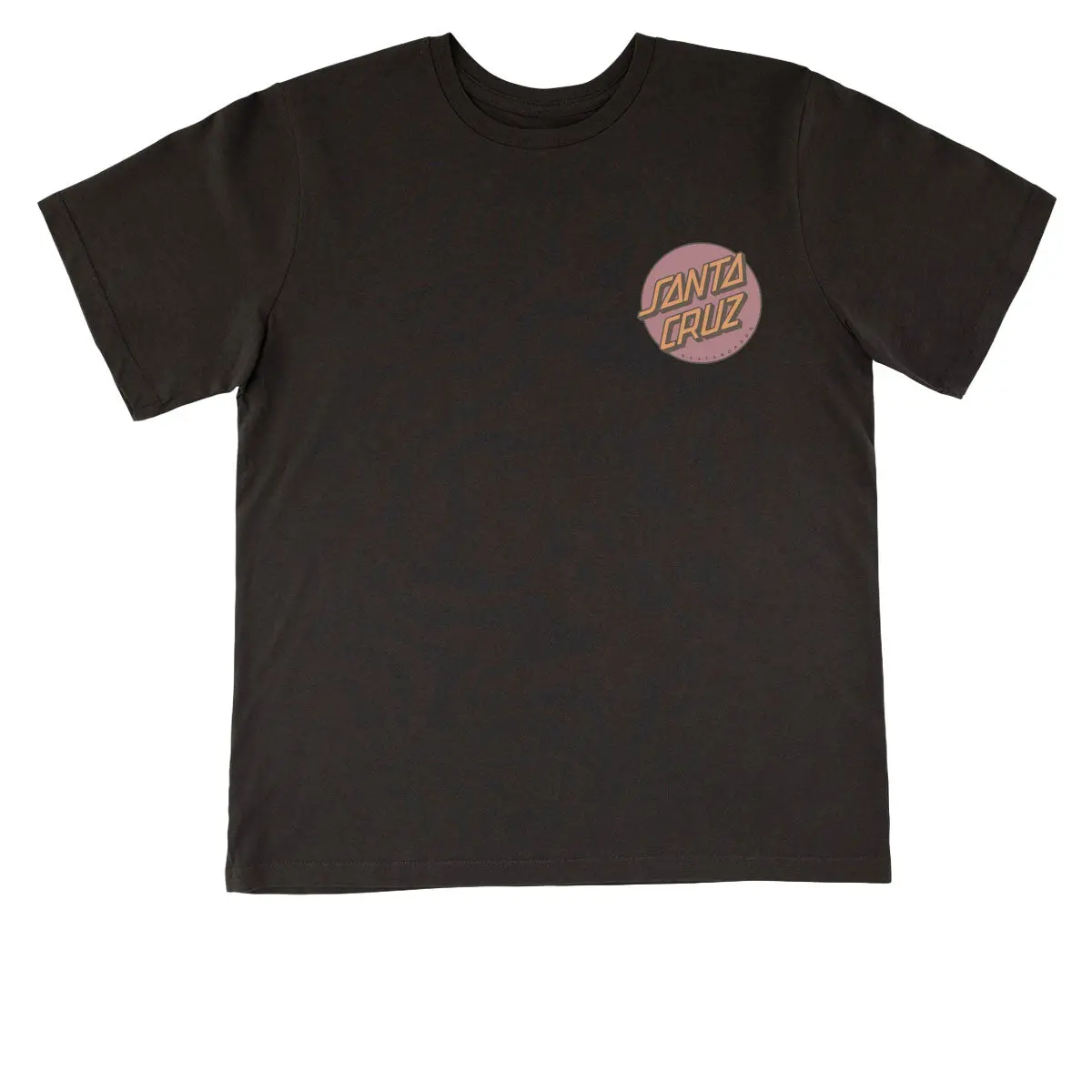 Santa Cruz Womens Other Dot Chest T-Shirt - Vintage Black 1