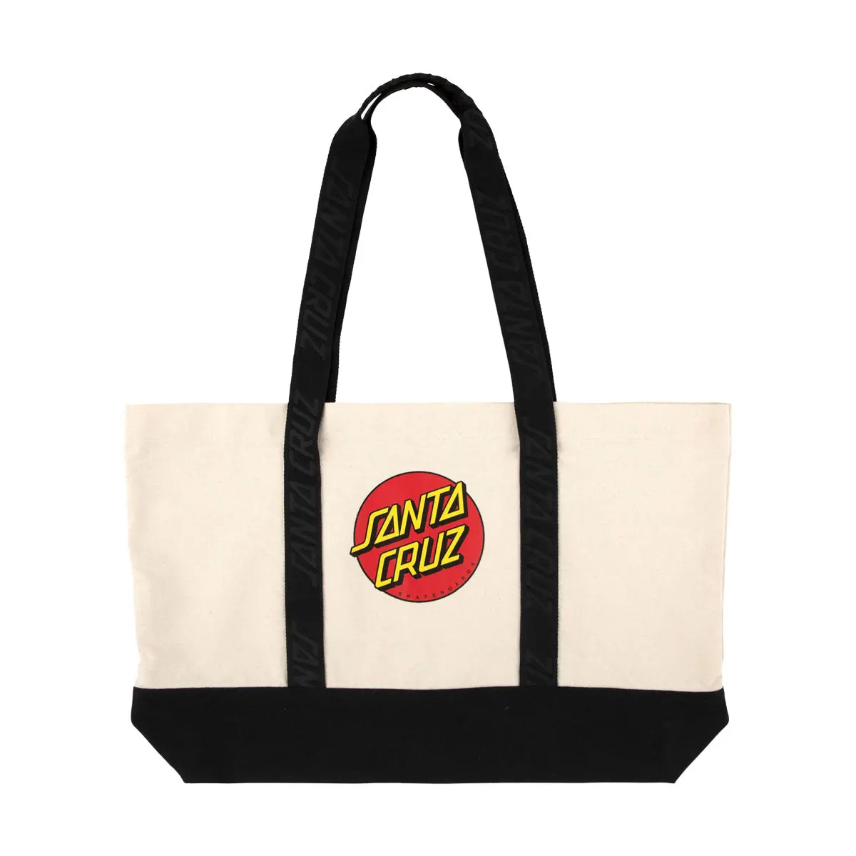 Santa Cruz Classic Dot Tote Bag - Natural/Black 1