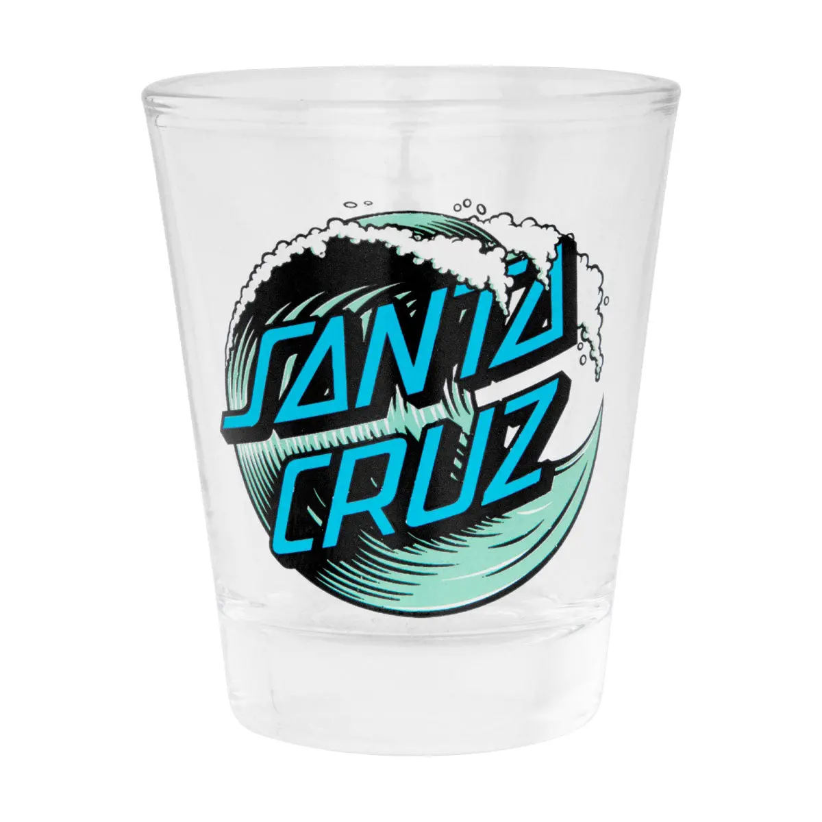 Santa Cruz Wave Dot 2Oz Shot Glass - Clear 1