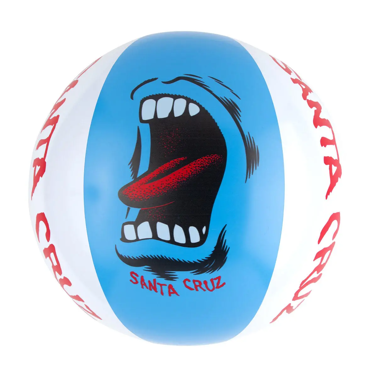 Santa Cruz Screaming Mouth Beach Ball - Blue/White 1