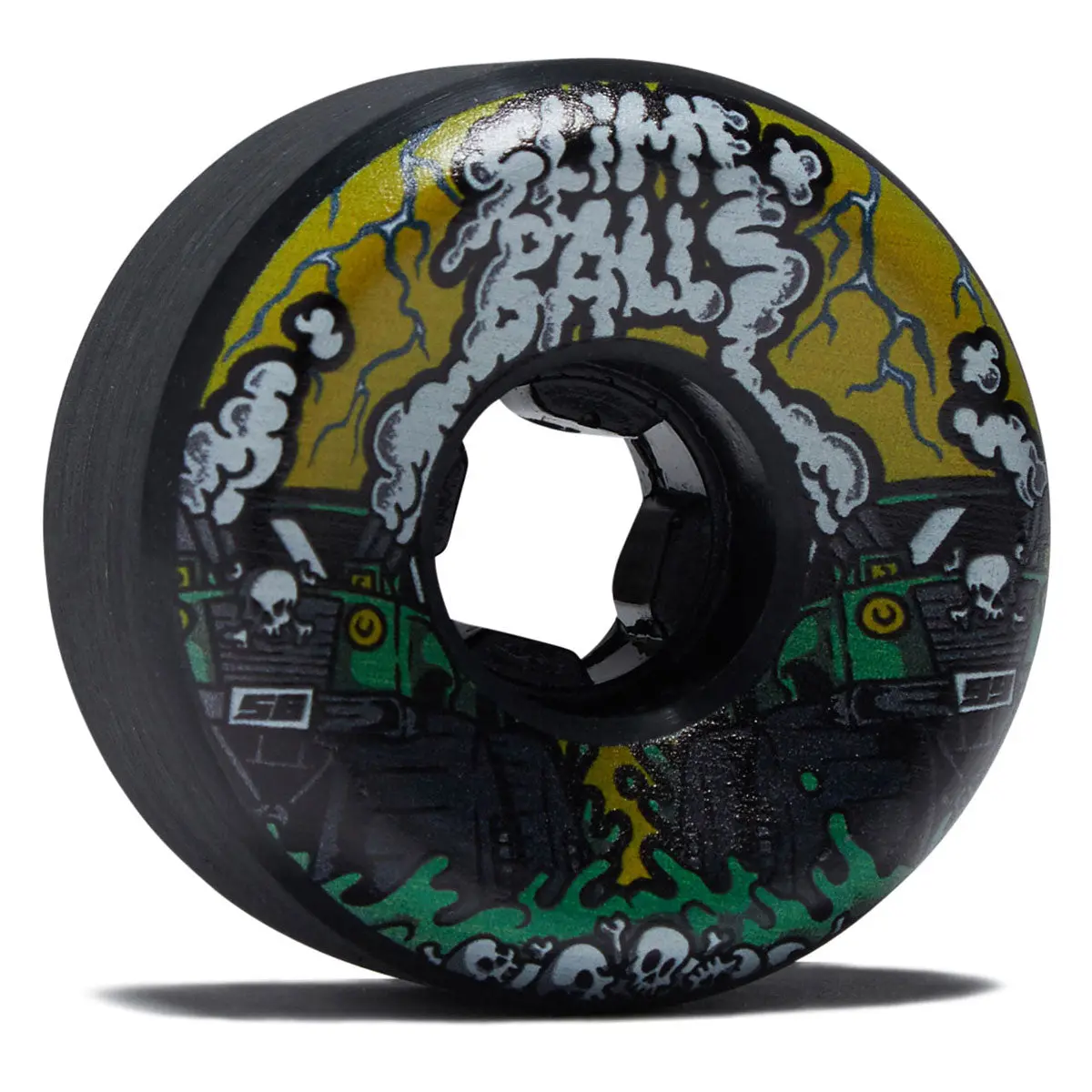 Slime Balls Accelerator Vomit Mini 99A Skateboard Wheels - Black - 58Mm 1