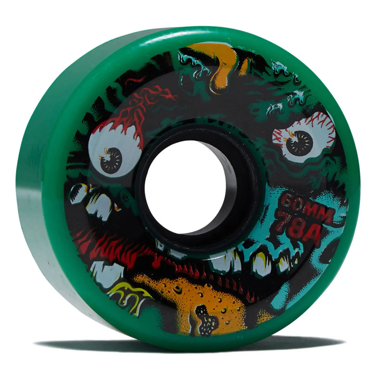 Slime Balls Roskopp Face Two Reissue Og Slime 78A Skateboard Wheels - Green - 60Mm 1