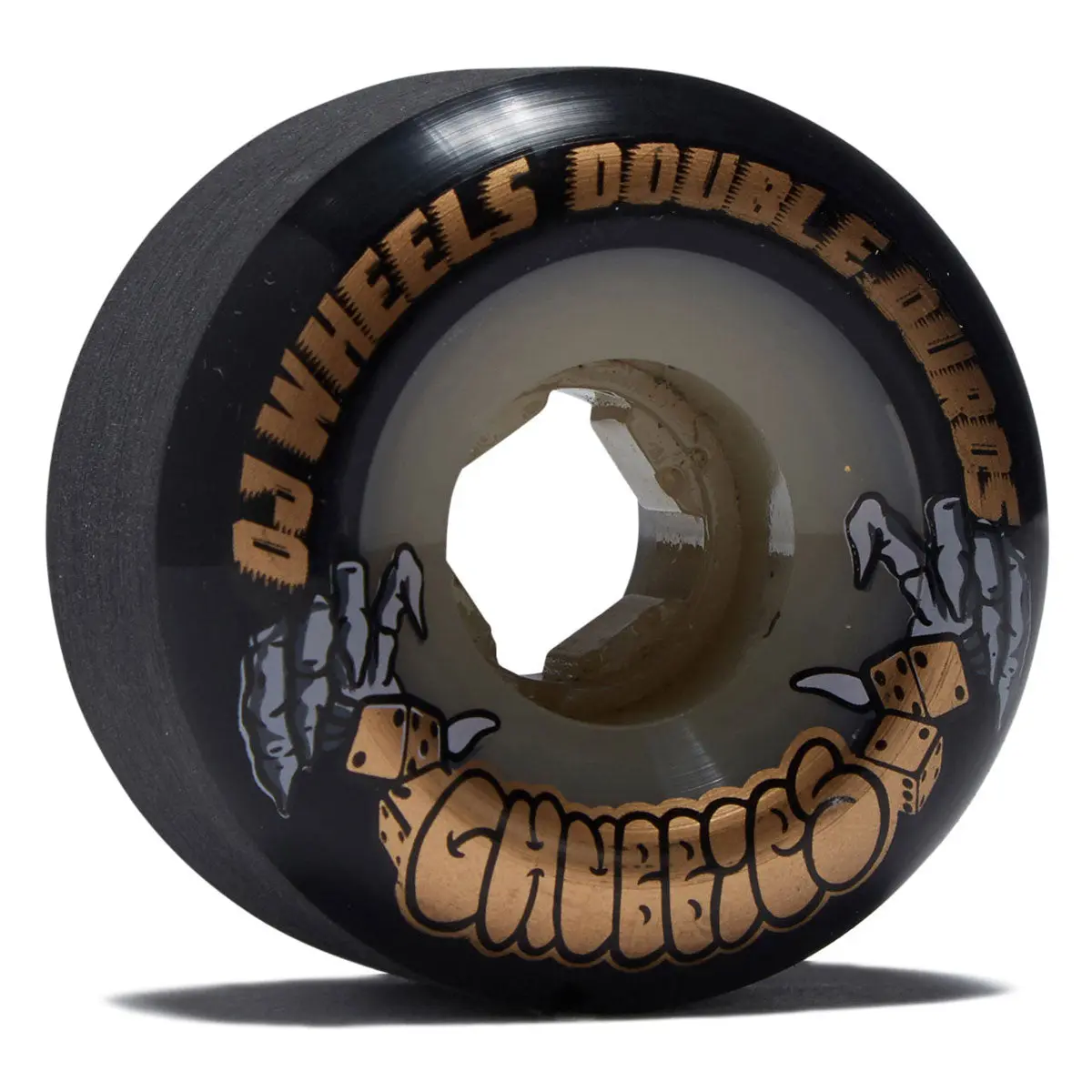 Oj Double Duro Gum Chubbies 99A/95A Skateboard Wheels - Black - 56Mm 1
