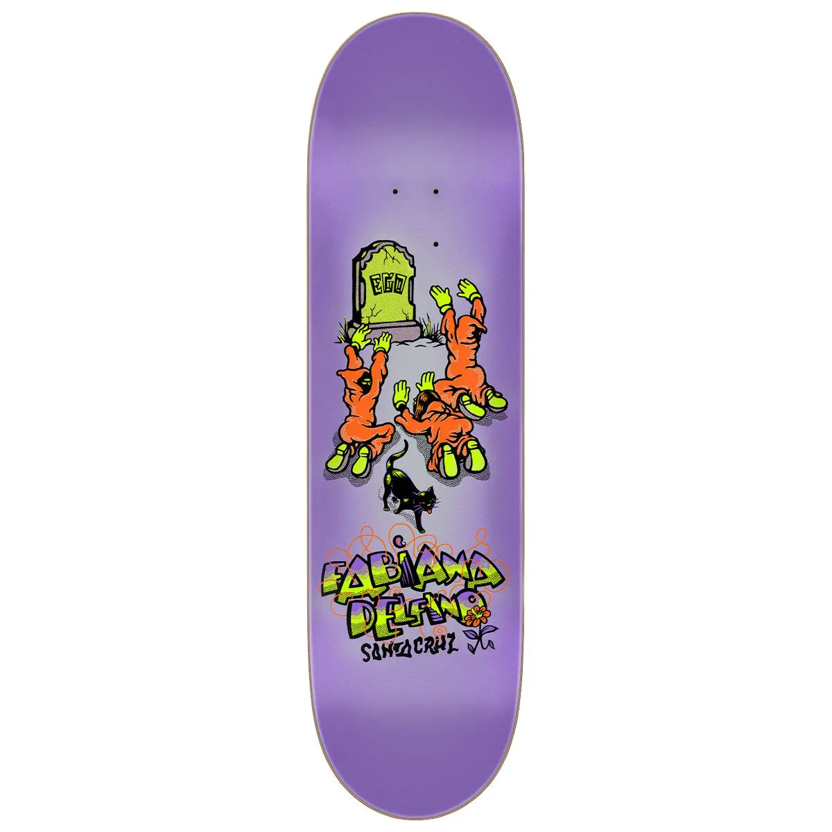 Santa Cruz Delfino Ego Feelbase Pro Skateboard Deck - 8.25" 1