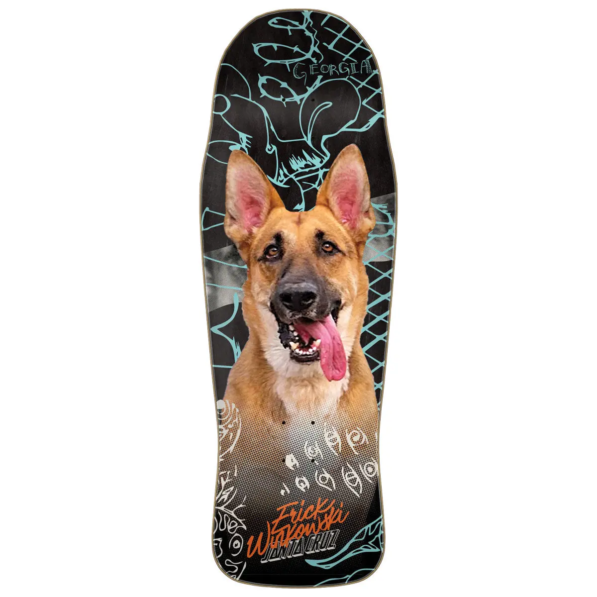 Santa Cruz Winkowski Tribute Pro Shaped Skateboard Deck - 10.34" 1