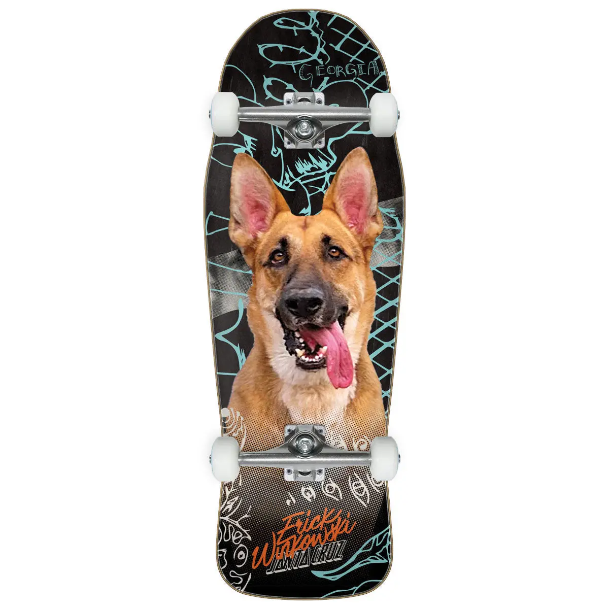 Santa Cruz Winkowski Tribute Pro Shaped Skateboard Complete - 10.34" 1