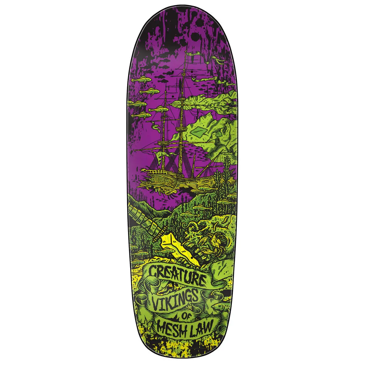 Creature Team Viking Of Hesh Law Xx Skateboard Deck - 9.55" 1