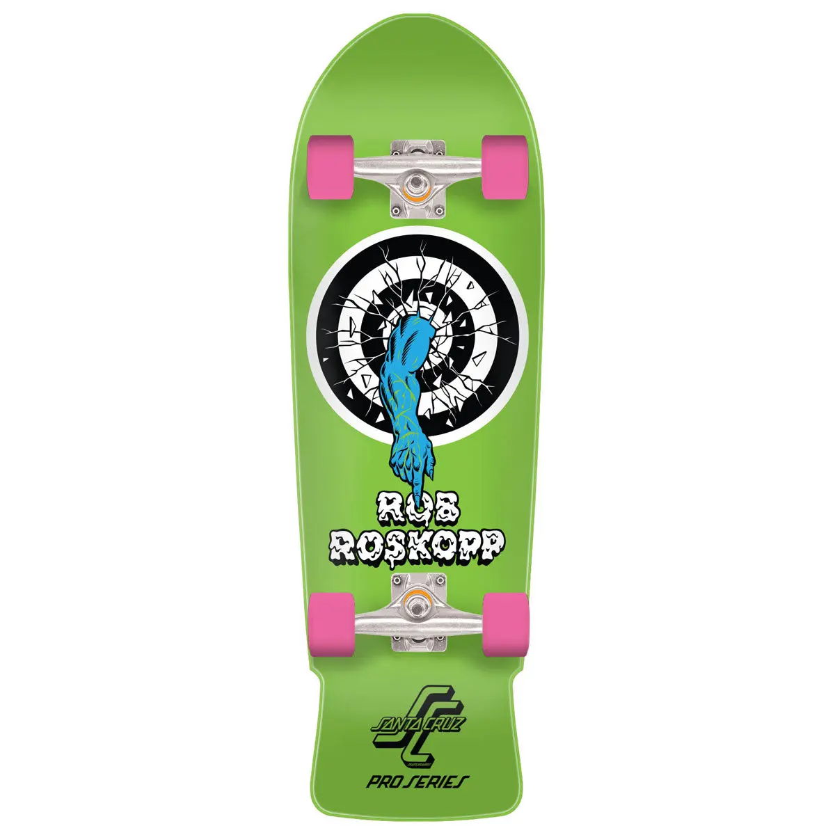 Santa Cruz Roskopp One Shaped Pre-Built Cruzer Skateboard Complete - 10.00" 1