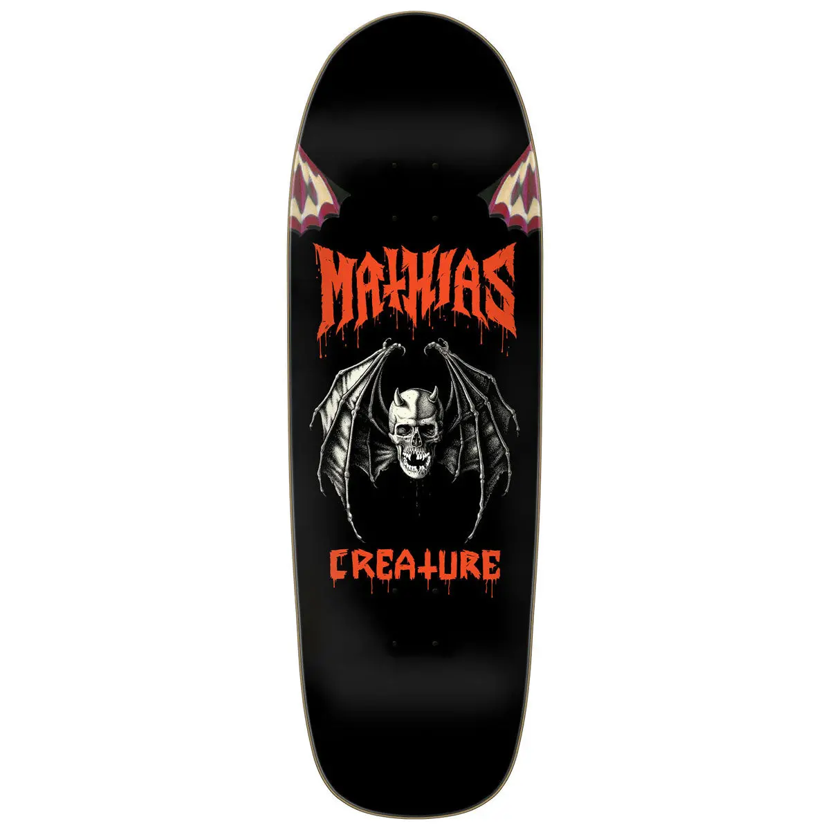 Creature Torres Skull Bat Skateboard Deck - 9.55" 1