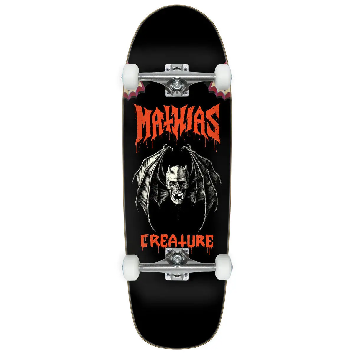 Creature Torres Skull Bat Skateboard Complete - 9.55" 1