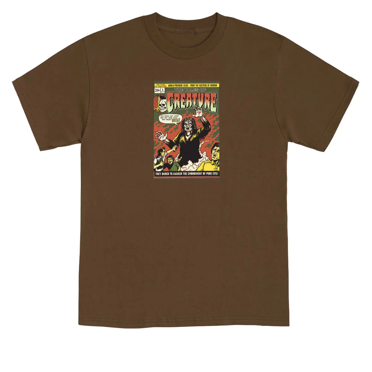 Creature Comic Book Relic T-Shirt - Dark Chocolate 1