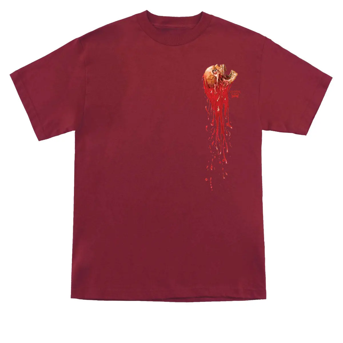 Creature X Cannibal Corpse T-Shirt - Cardinal Red 1