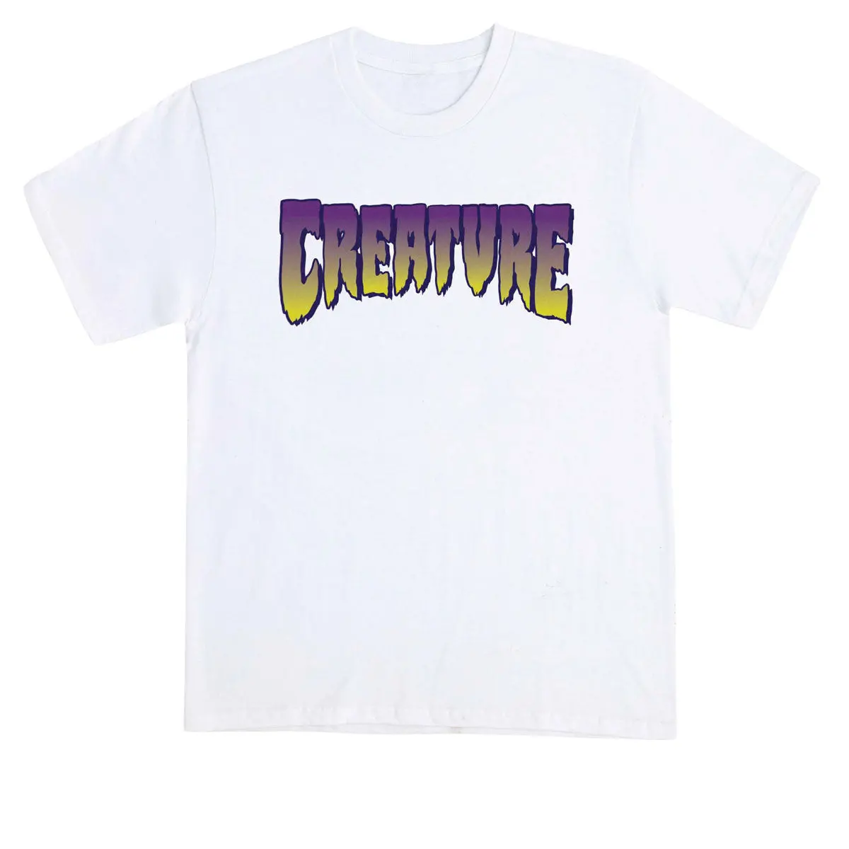 Creature Logo T-Shirt - White/Purple 1