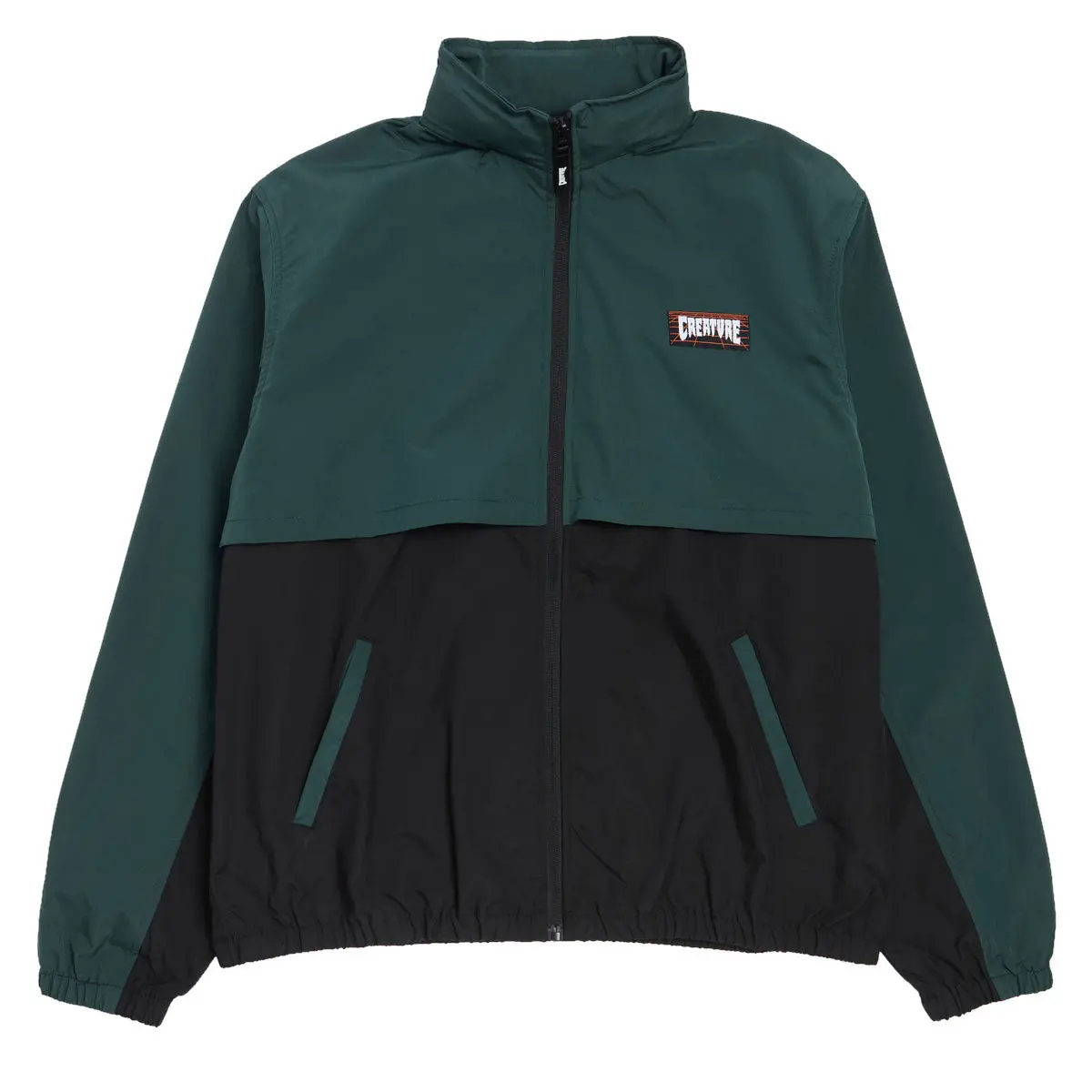 Creature Lost At Sea Packable Jacket - Black/Green 1