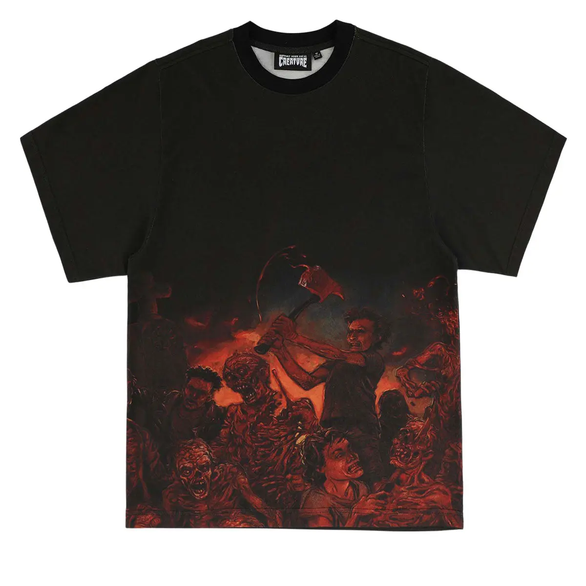 Creature X Cannibal Corpse Ringer T-Shirt - Black 1