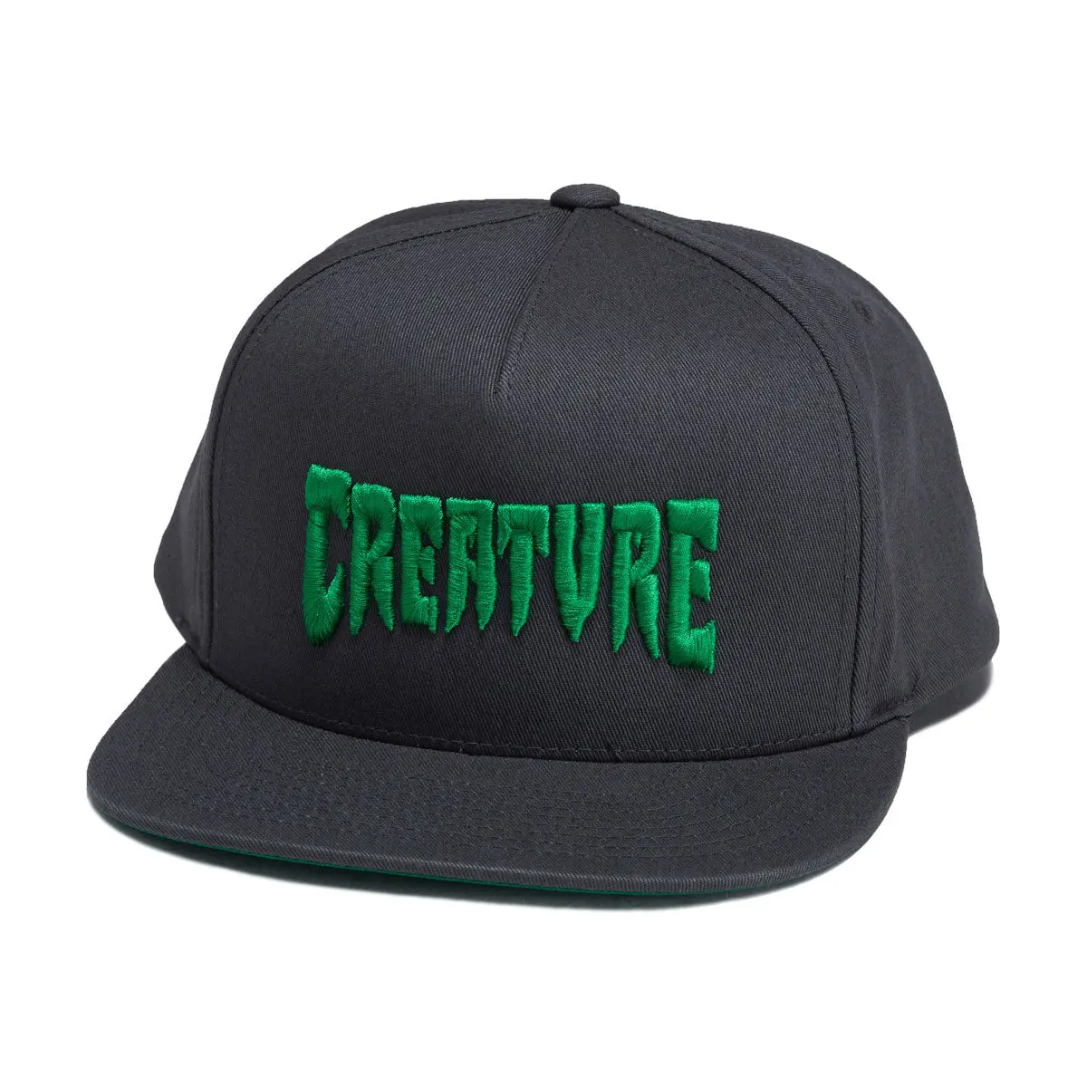 Creature Mono Logo Snapback Hat - Dark Grey 1