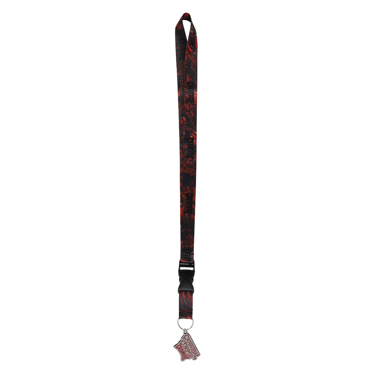 Creature X Cannibal Corpse Lanyard Keychain - Red/Black 1