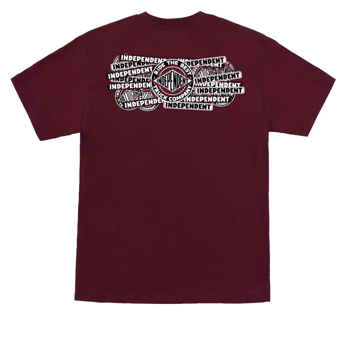 Independent Sticker Slap T-Shirt - Maroon 1