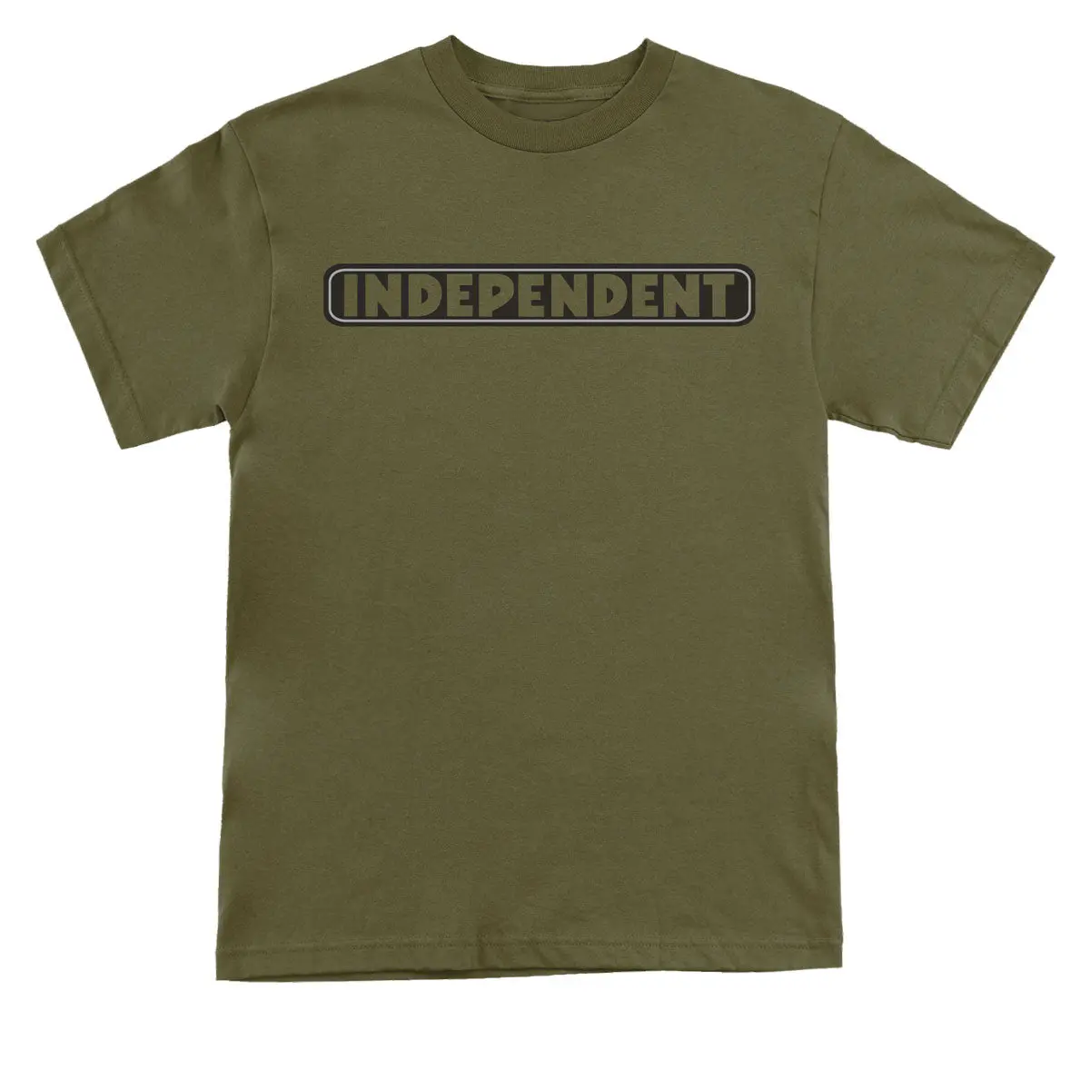 Independent Bar Logo T-Shirt - Military Green 1