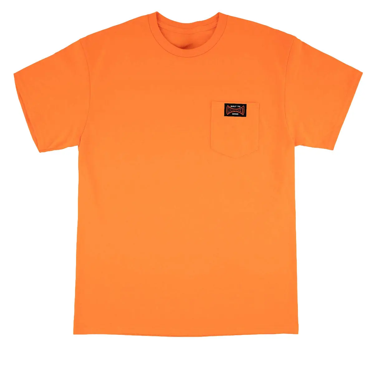 Independent Built To Grind Pocket T-Shirt - Safety Orange 1