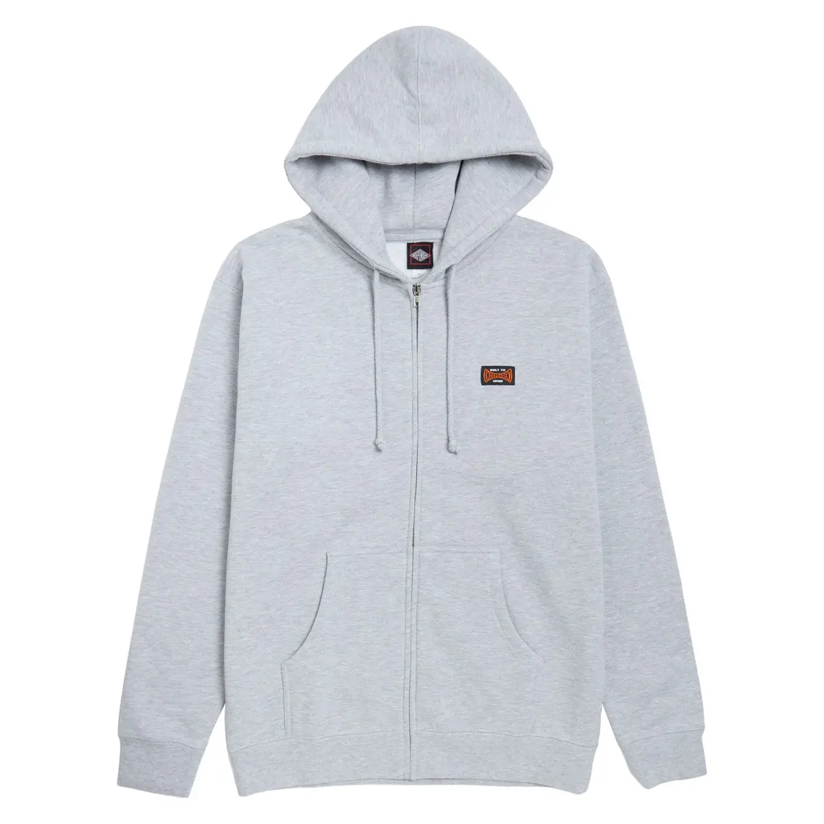 Independent Built To Grind Span Zip Hoodie - Grey Heather 1