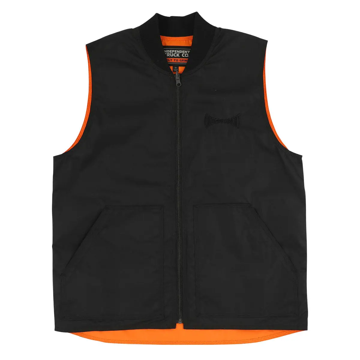 Independent Btg Reversible Work Vest - Black/Orange 1