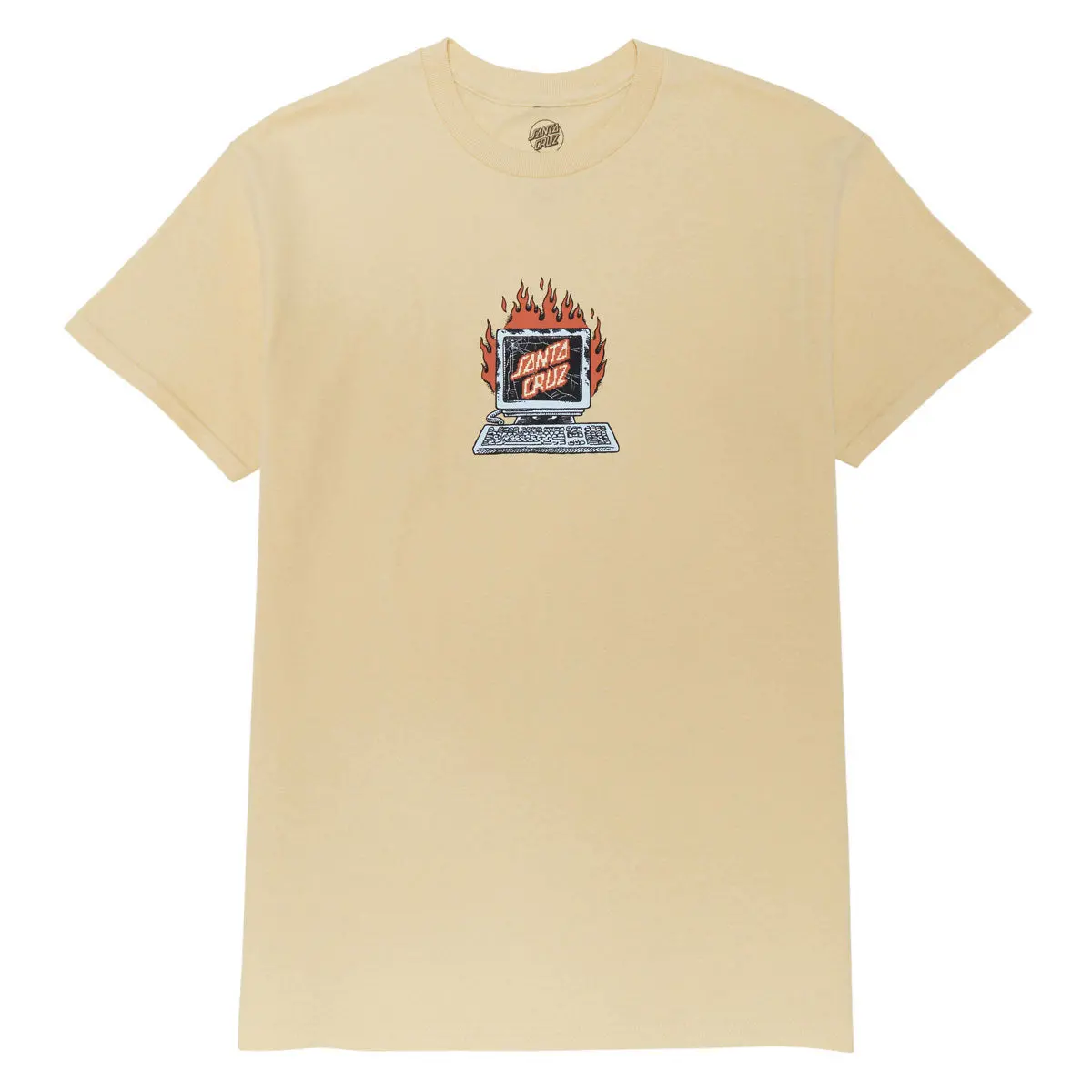 Santa Cruz Self Destruct T-Shirt - Vegas Gold 1