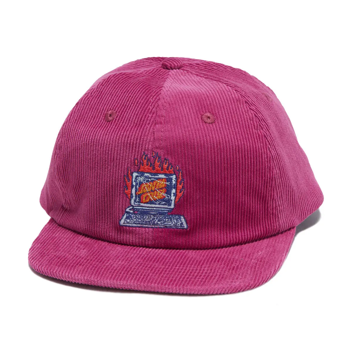 Santa Cruz Self Destruct Snapback Hat - Wine 1