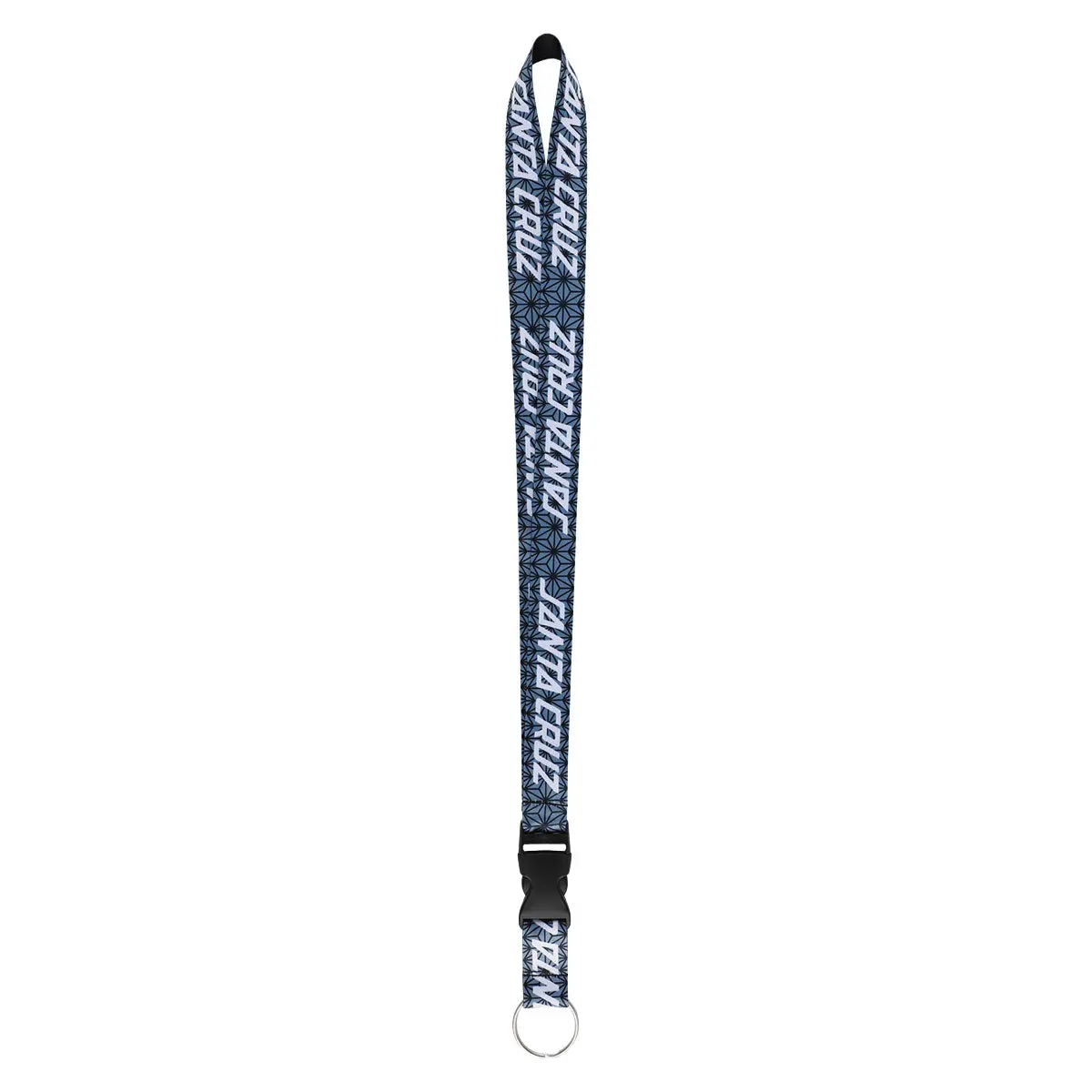 Santa Cruz Luck Strip Lanyard Keychain - Blue Luck 1