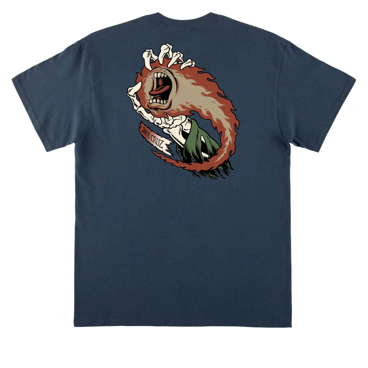 Santa Cruz O'brien Screaming Reaper T-Shirt - Blue Dusk 1