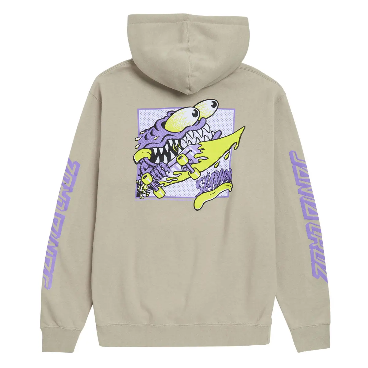 Santa Cruz Meek Slasher Box Hoodie - Cement 1
