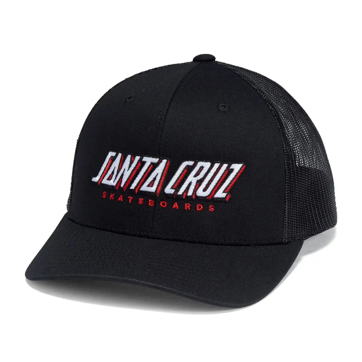 Santa Cruz Big Strip Snapback Hat - Black 1